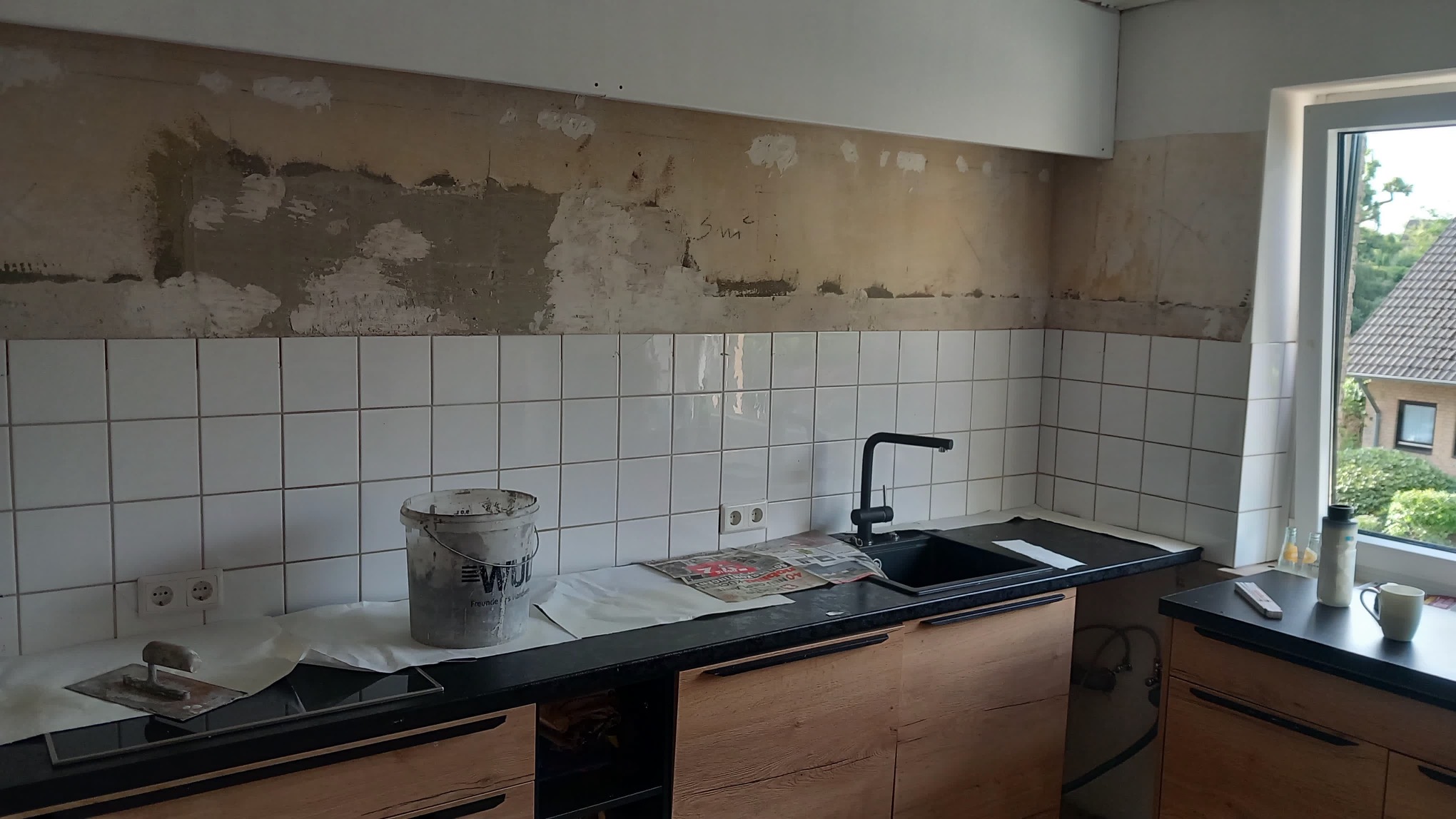 Küche vor der Bodenrenovierung